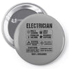 Electrician Pin-back button