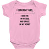 February Girl Baby Onesie