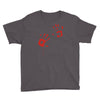 bloody hand print funny zombie kill undead blood horror killer Youth Tee