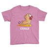 yoga pug exhale Youth Tee