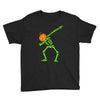 pumpkin skeleton dabbing Youth Tee