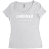 definition of engineer Women's Triblend Scoop T-shirt