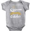 queens are born in october Baby Onesie