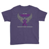 my hero is now my angel pancreatic cancer awareness Youth Tee