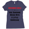 November Girls Ladies Fitted T-Shirt