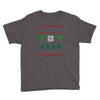ugly dinosaur christmas Youth Tee