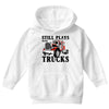 still plays with trucks family matching Youth Hoodie