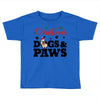 christmas dogs and paws Toddler T-shirt