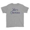 merry christmas colorful glitter Youth Tee