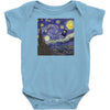 tardis starry night Baby Onesie
