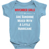 November Girls Baby Onesie