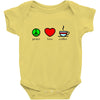 peace love coffee (2) Baby Onesie