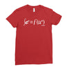sex = fun sex equals fun Ladies Fitted T-Shirt