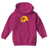 beach silhouette birds sand sunset Youth Hoodie