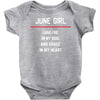 June Girl Baby Onesie