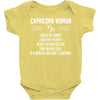 Capricorn Woman Baby Onesie