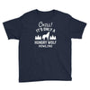 chill hungry wolf Youth Tee