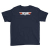 top gun logo cool retro Youth Tee
