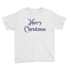 merry christmas colorful glitter Youth Tee
