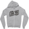 i love you stardust Zipper Hoodie