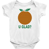 orange uglad Baby Onesie