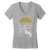mountain biker Women's V-Neck T-Shirt