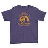 what happens in camper stays in camper vintage style camp funny Youth Tee