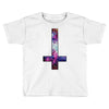 inverted galaxy cross funny  religion banter space fashion new Toddler T-shirt