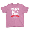 Plays With Cars Youth Tee
