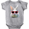 Easter Bunny Face Too Hip To Hop Baby Onesie