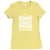 fishing t shirt funny fishing Ladies Fitted T-Shirt