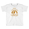 what happens in camper stays in camper vintage style camp funny Toddler T-shirt
