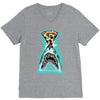 pizza shark graphic V-Neck Tee