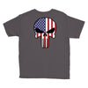 skull u.s.a. back Youth Tee