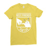 cat best friends for life Ladies Fitted T-Shirt