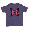 breast cancer butterfly Youth Tee