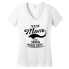 New Mom 2018 Rokie Dept. Women's V-Neck T-Shirt