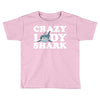 crazy lady shark Toddler T-shirt