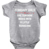 February Girls Baby Onesie