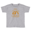 what happens in camper stays in camper vintage style camp funny Toddler T-shirt