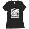 fishing t shirt funny fishing Ladies Fitted T-Shirt