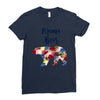mama bear floral Ladies Fitted T-Shirt