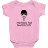 prepared for diaper Baby Onesie