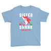 sister shark doo doo doo family matching Youth Tee