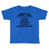 Smartass April Girl Toddler T-shirt