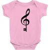 the music is the key Baby Onesie