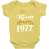 kings are born in 1977 Baby Onesie