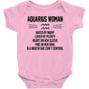 Aquarius Woman Baby Onesie