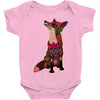 floral fox Baby Onesie