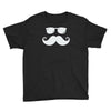 hipster glasses and moustache Youth Tee